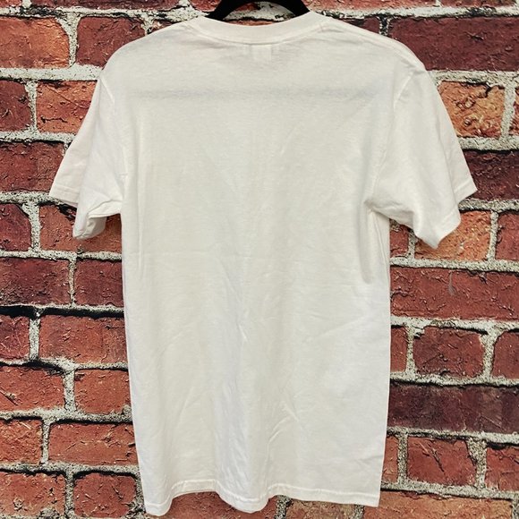 Mirage Las Vegas T-Shirt Men Size Small S White Print Sin City Vegas Baby! - Picture 2 of 6